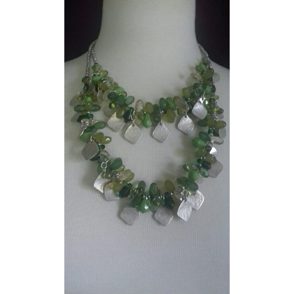 Chico's 2 Tier Beaded Necklace